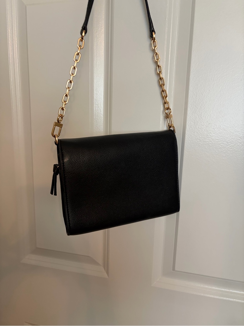 Tory Burch Black Crossbody Bag with Gold Logo - Picture 3 of 9